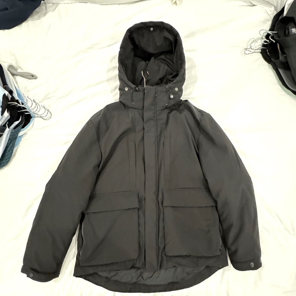 Zara Down Jacket Black